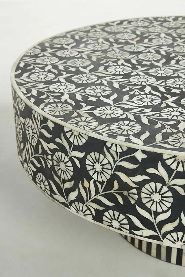 Arden coffee table in bone inlay