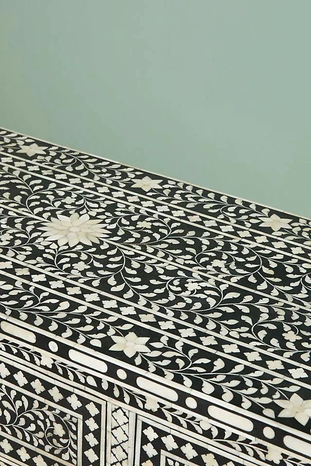 Jodha furniture fleur chest of drawers in bone inlay - Image 4