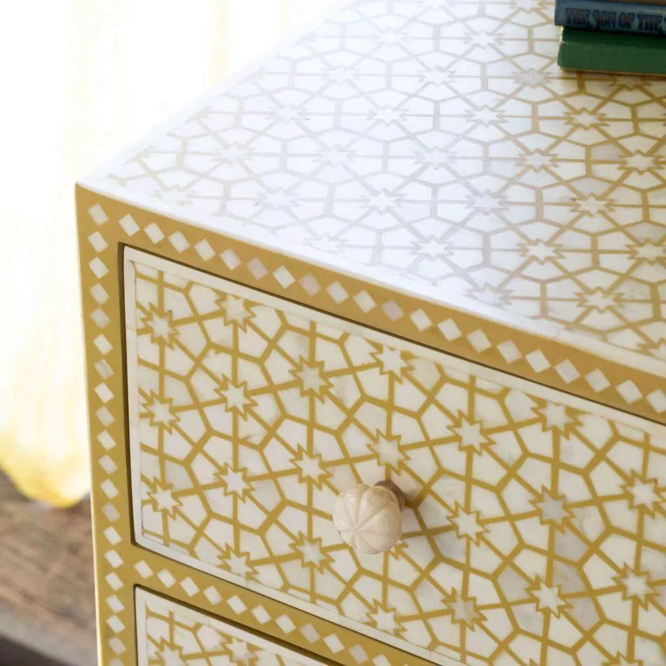 Jodha furniture Jaipur  chest of drawers in bone inlay - Image 3