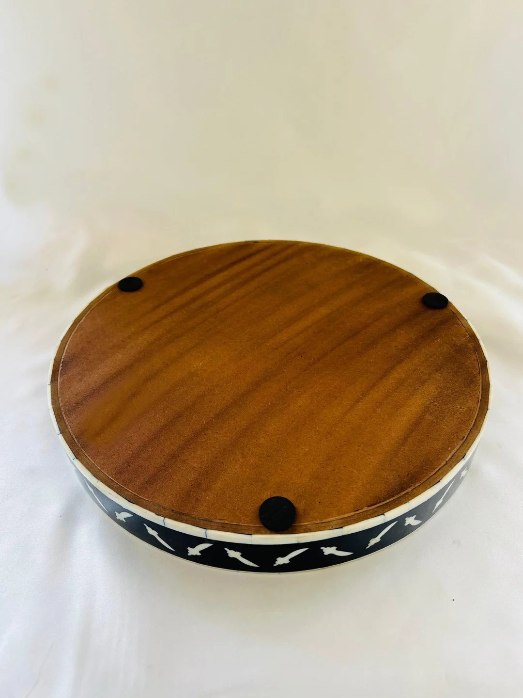 Jodha Furniture Ivory Orbit Bone Inlay Tray - Image 3